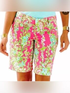 Lilly Pulitzer Chipper Short in Southern Charm Flamingo Pink Size 8